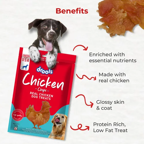 Drools Chicken Chips Dog Treats, 70g