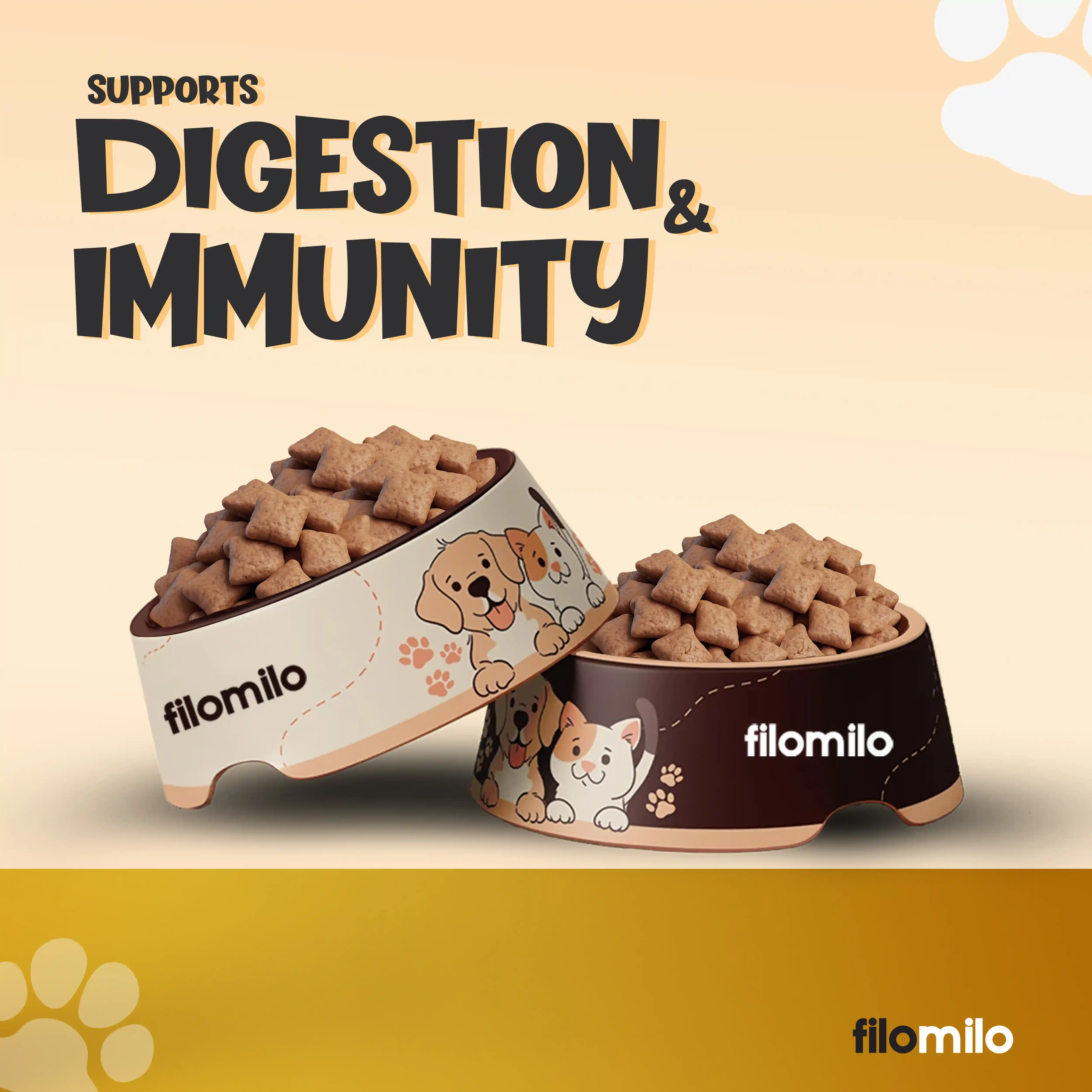 Filomilo Functional Filled Treats for Dogs Shiny & Healthy Coat, 70g