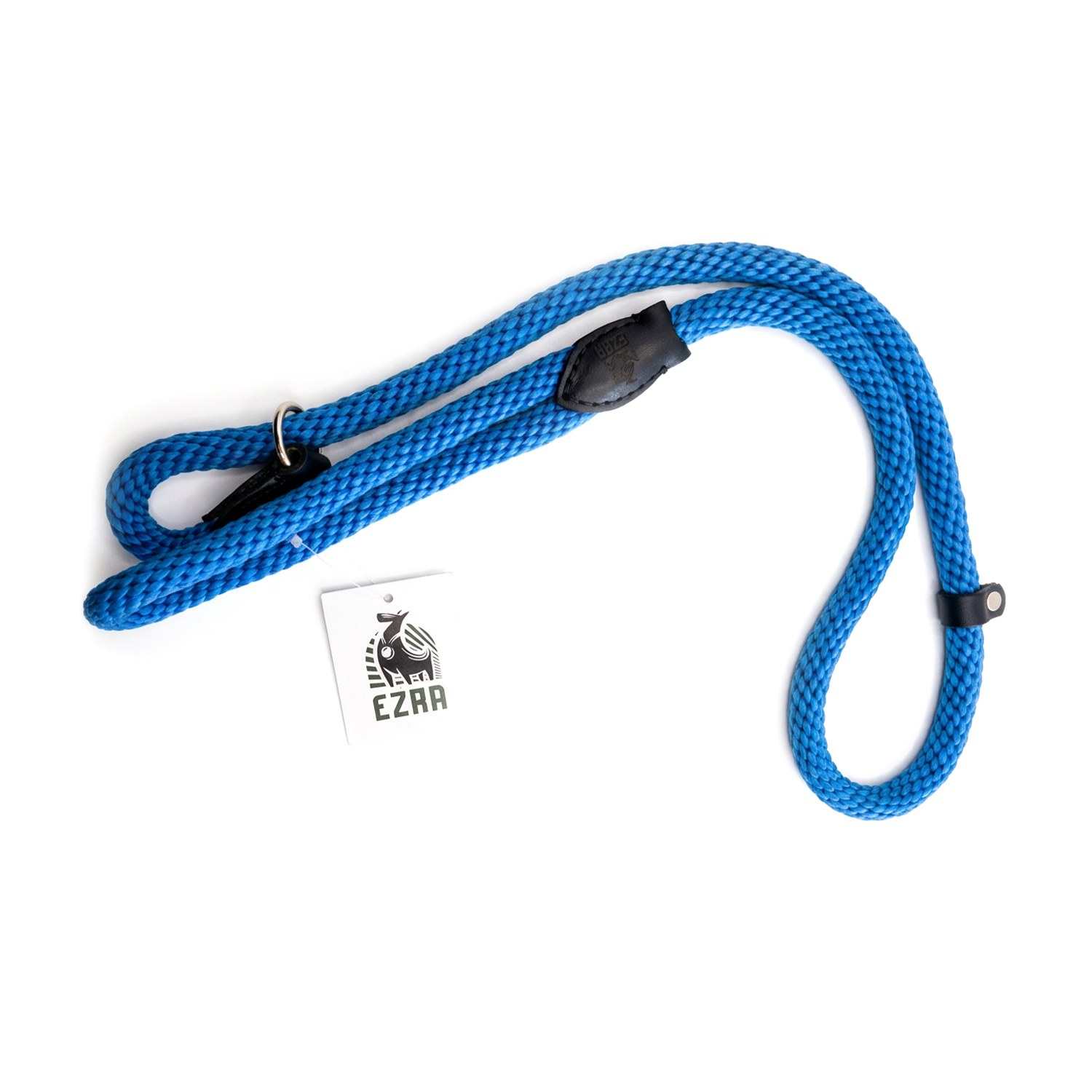 Ezra | Ezra Soft Rope Dog Choke Lead – Aqua Blue (140 cm)