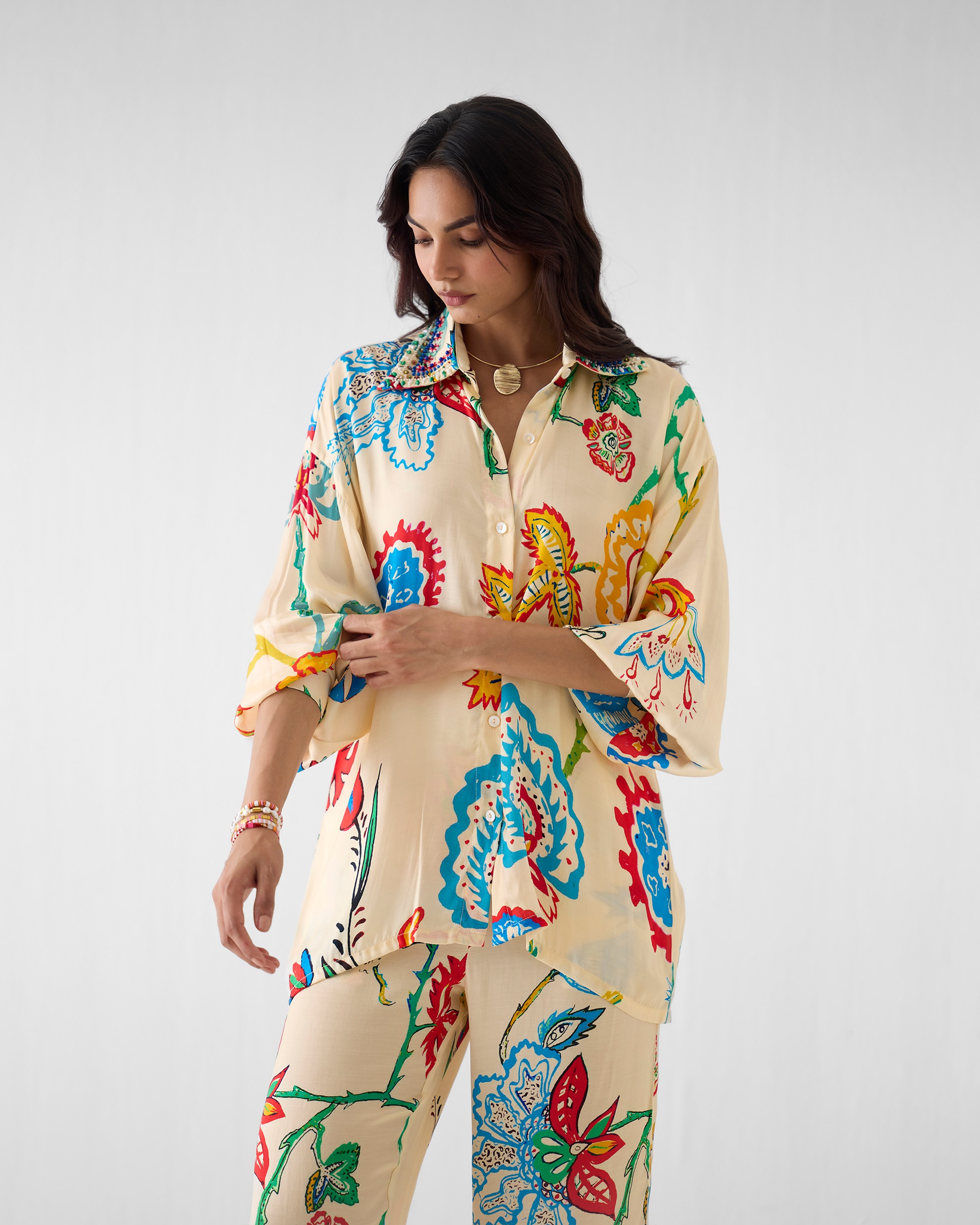 Sanganer Shirt & Trousers Co-Ord