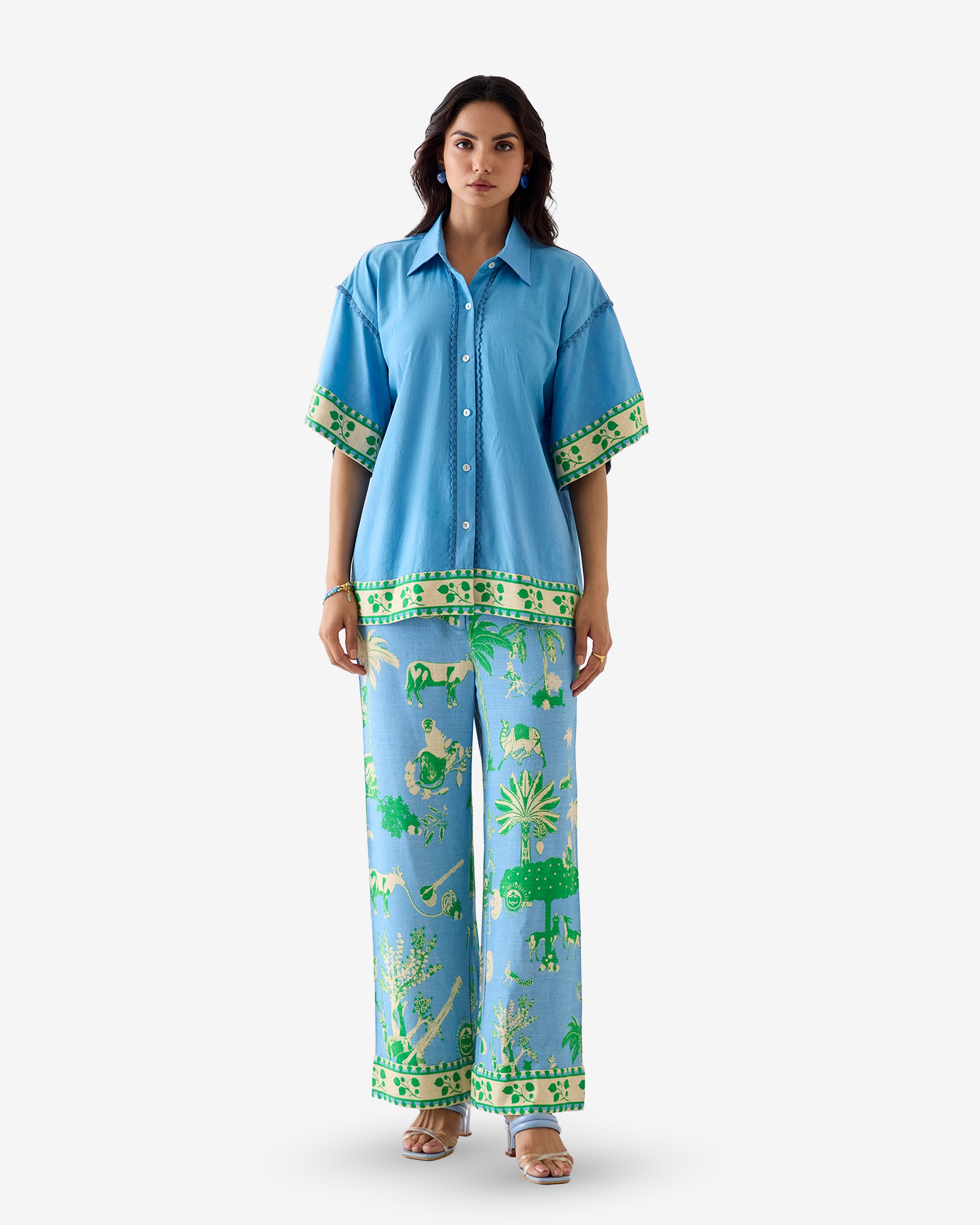 Nila Boxy Shirt & Trousers