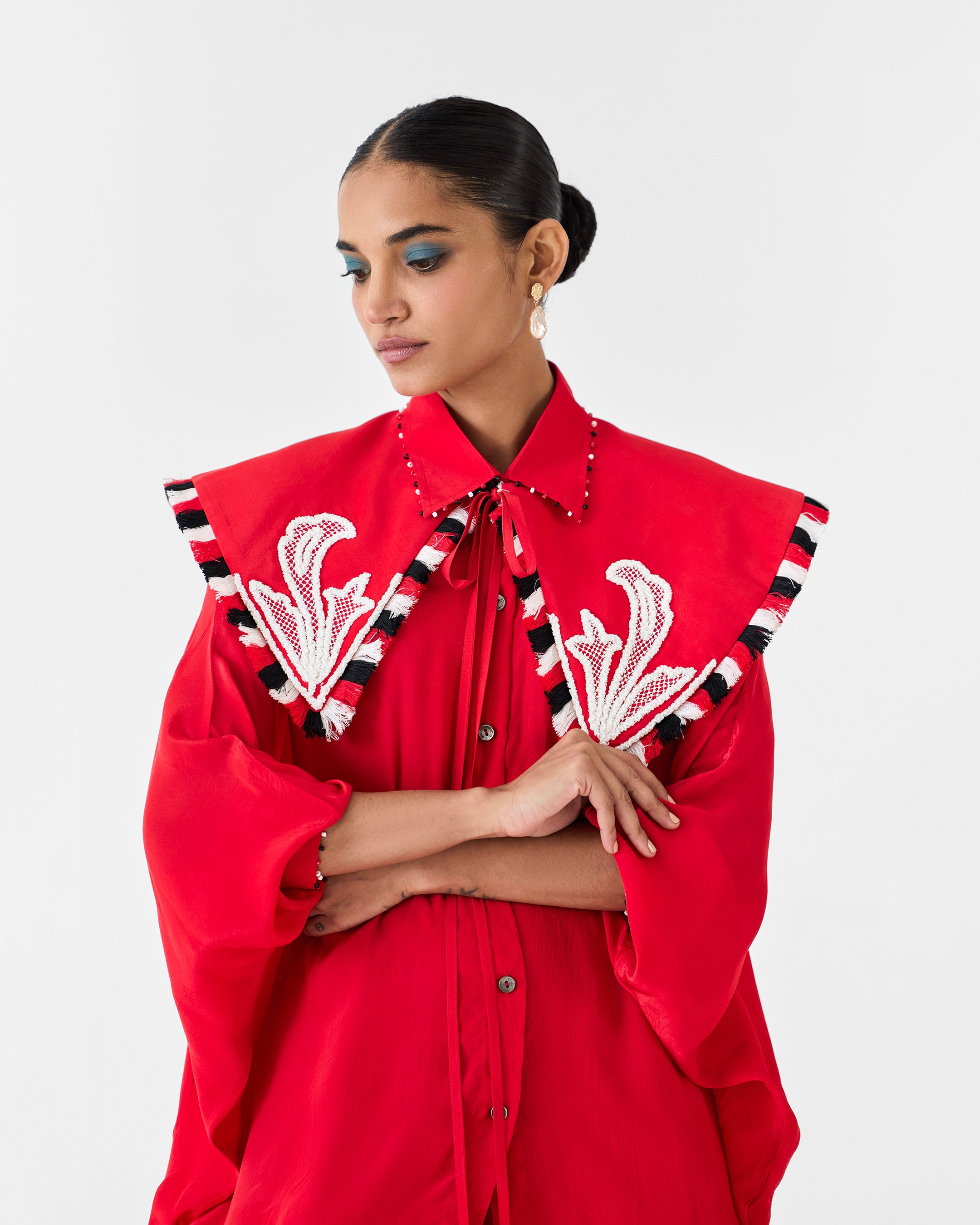 Ruby Batwing Shirt With Collar