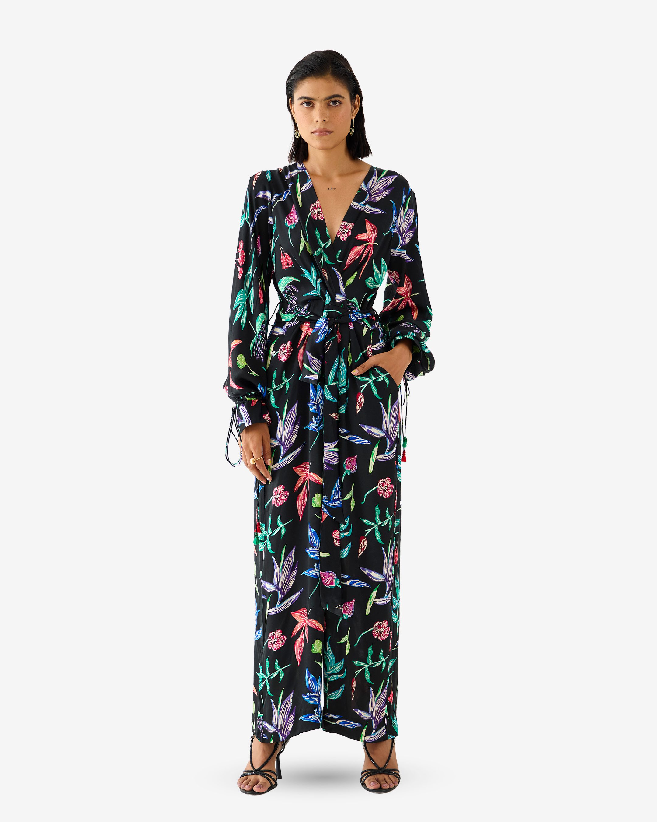Black Botanica Jumpsuit