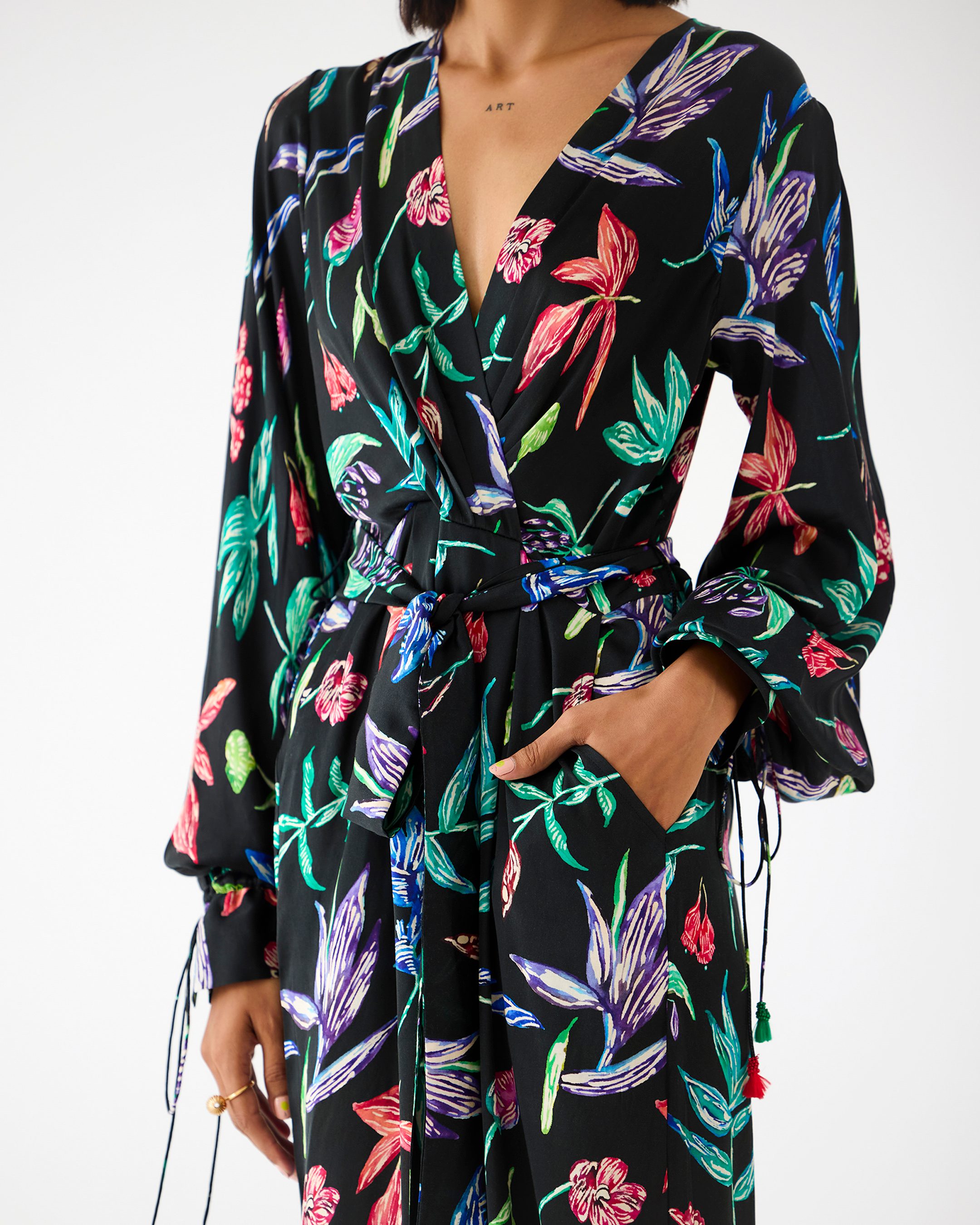 Black Botanica Jumpsuit