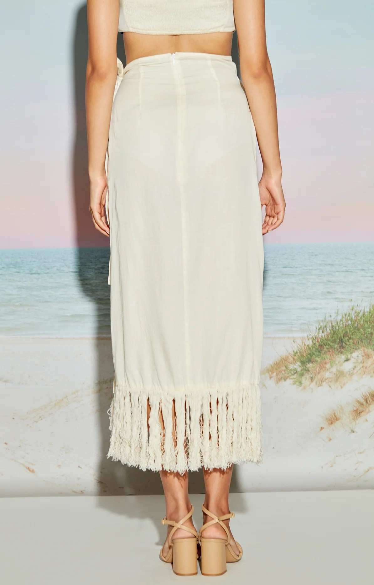 Women's Fringe Lace Wrap Skirt