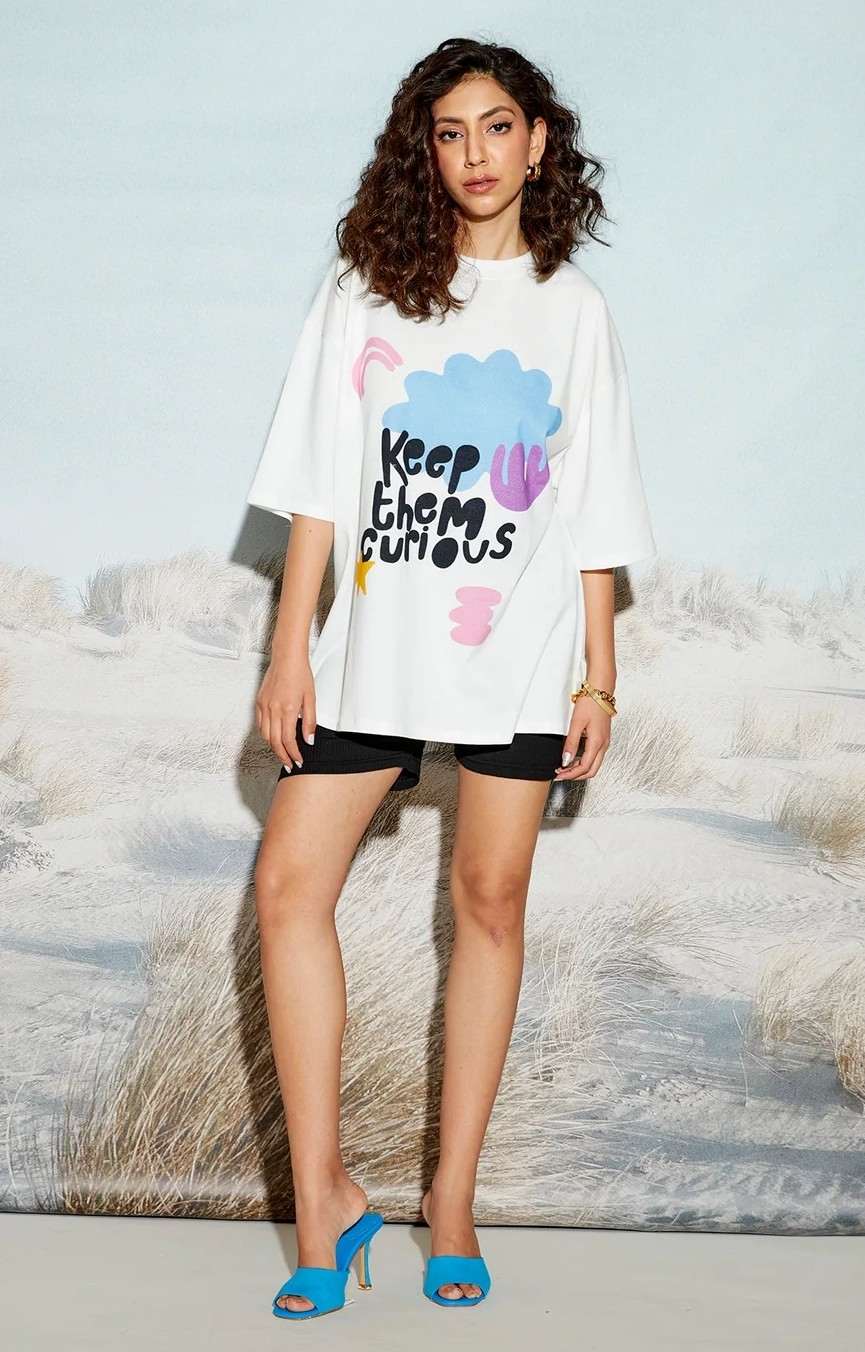 Keep Em' Curious Unisex Oversized T-shirt