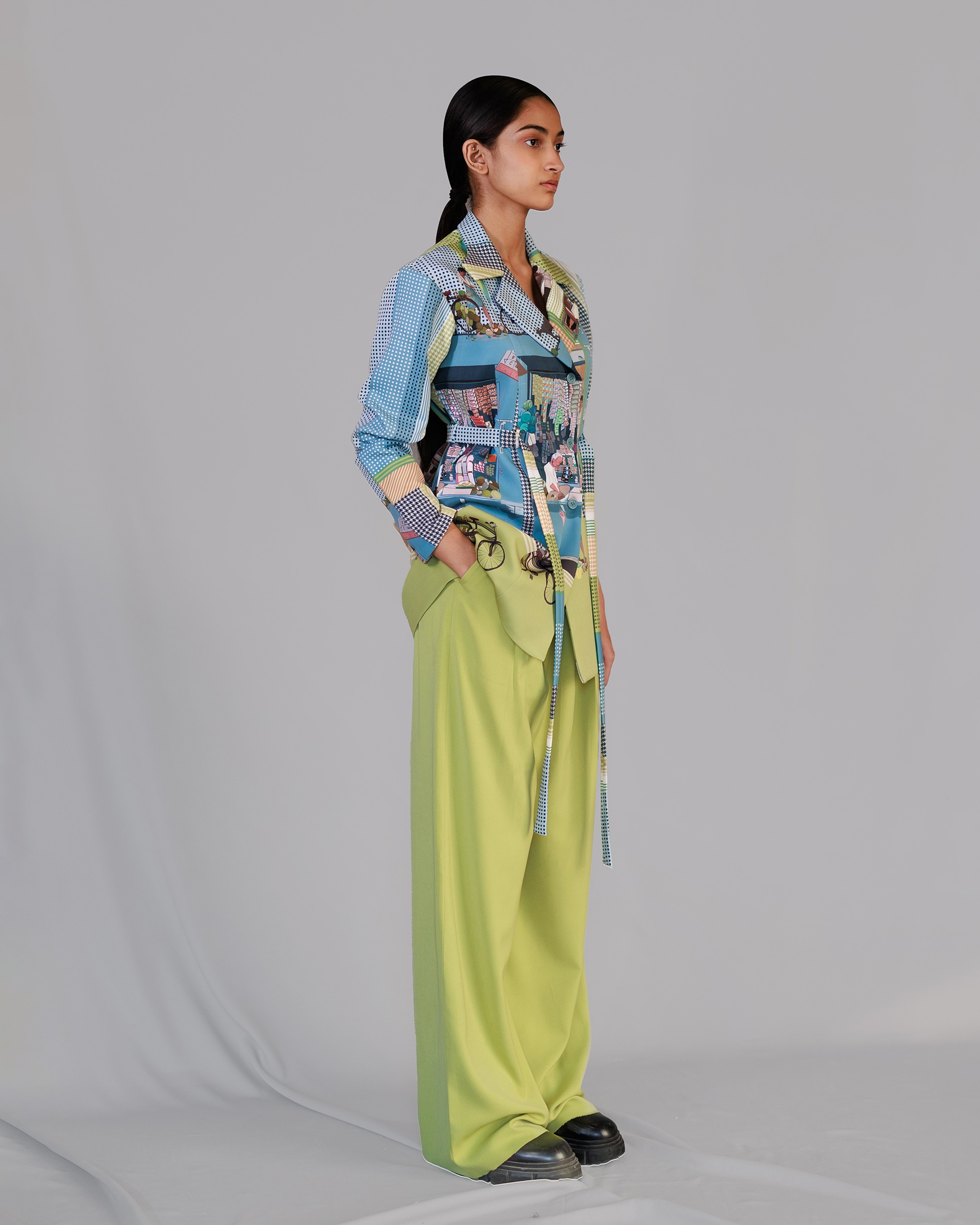 Street Printed Coat Set