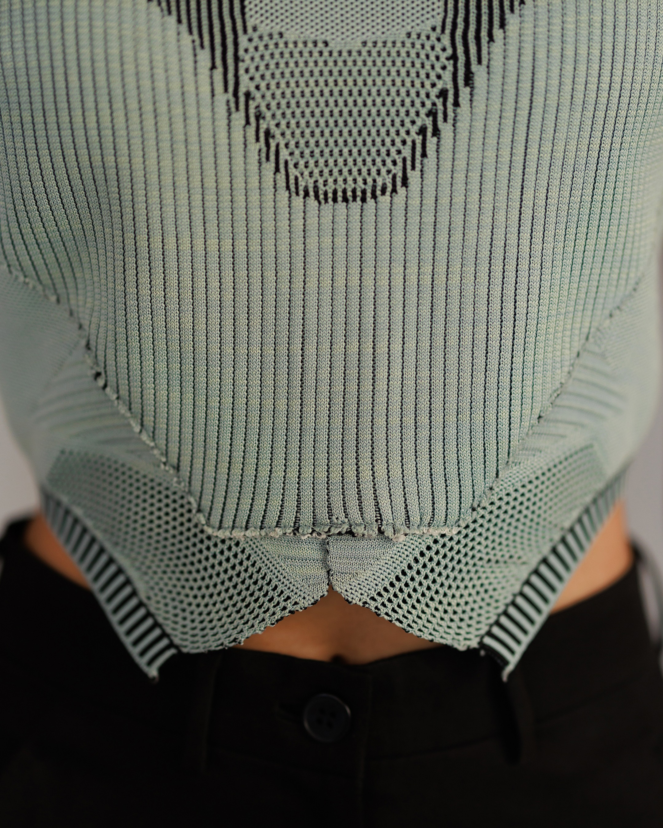 Grey Knitted  Top