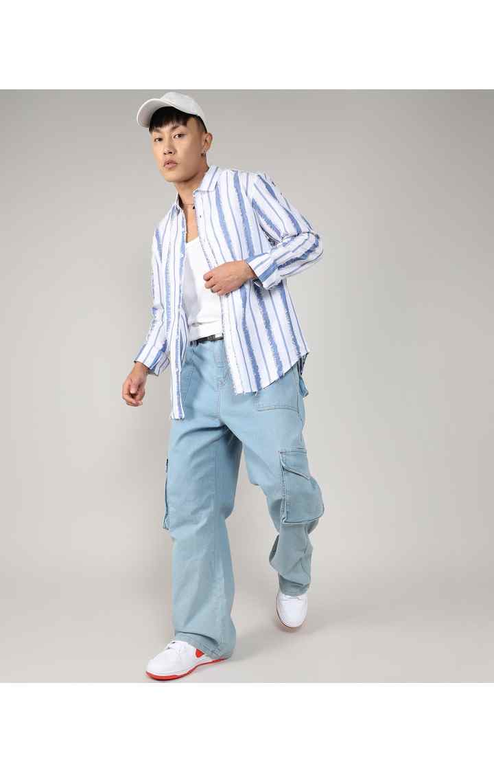 Men's Multicolor Striped Casual Shirts