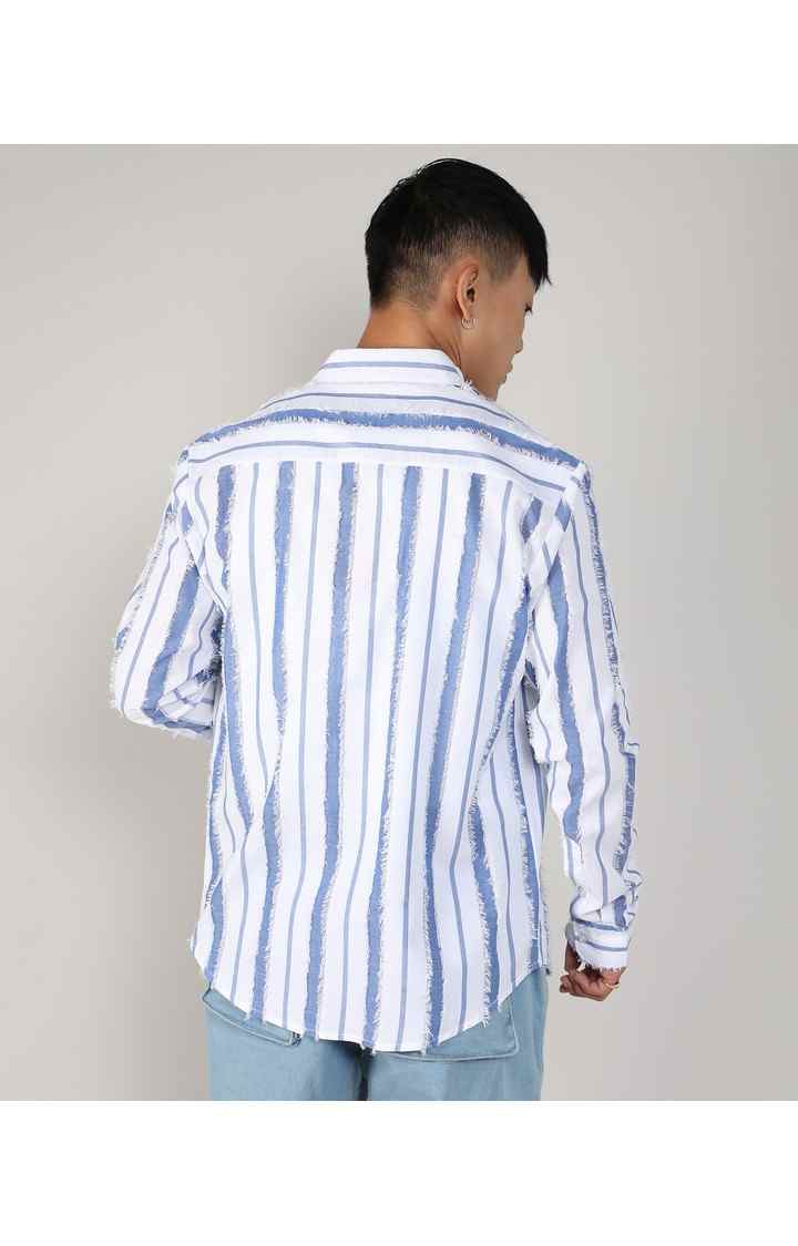 Men's Multicolor Striped Casual Shirts