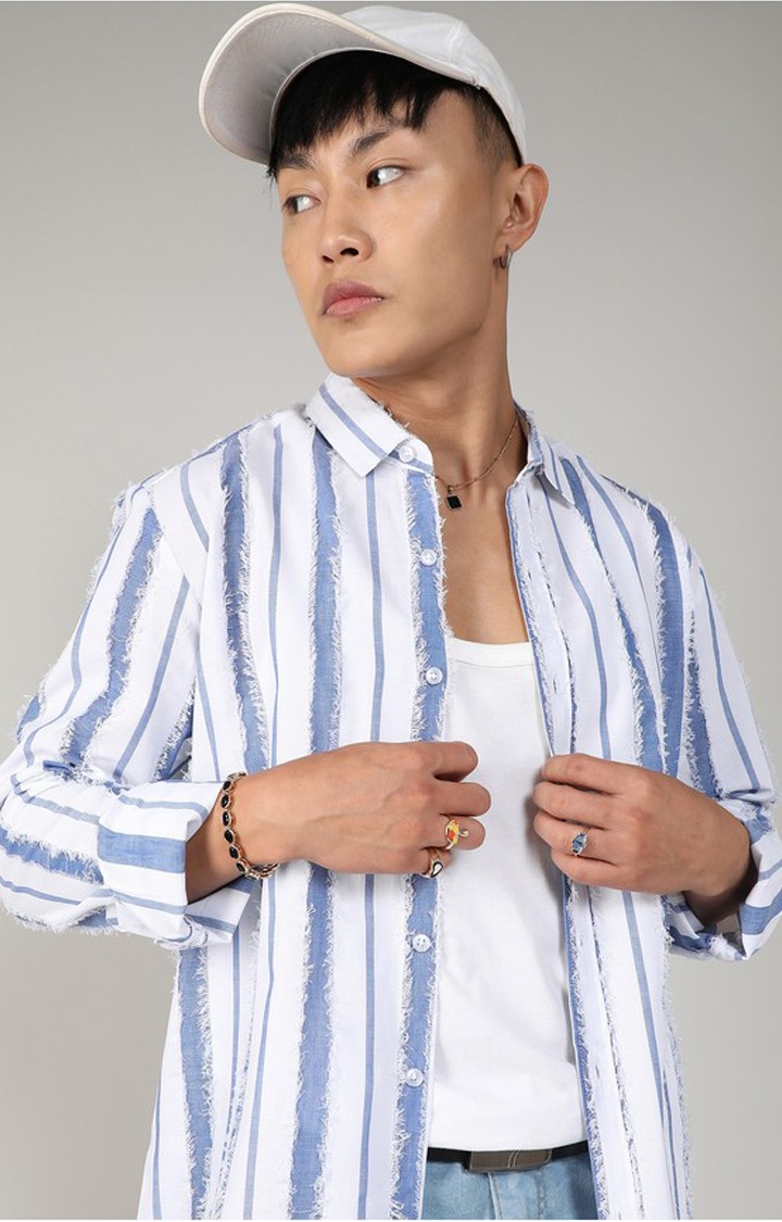 Men's Multicolor Striped Casual Shirts