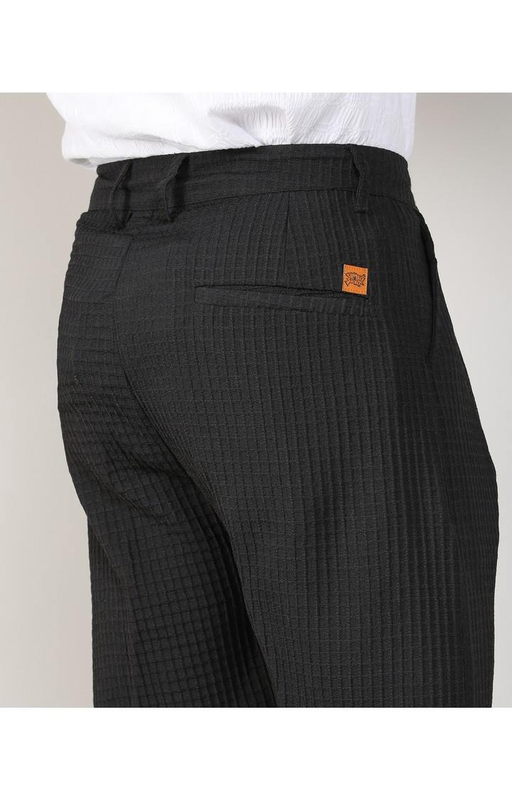 Men's Charcoal Black Trousers