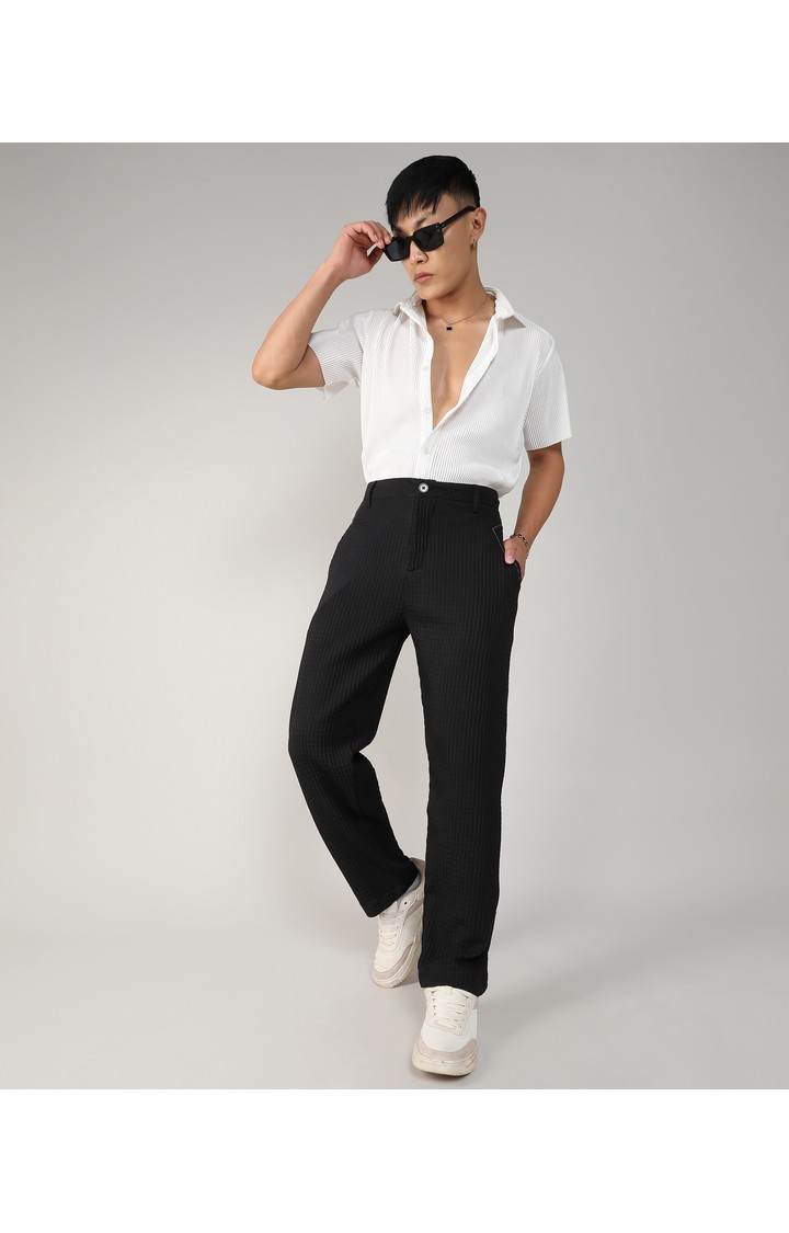 Men's Onyx Black Trousers