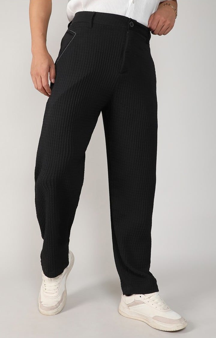 Men's Onyx Black Trousers