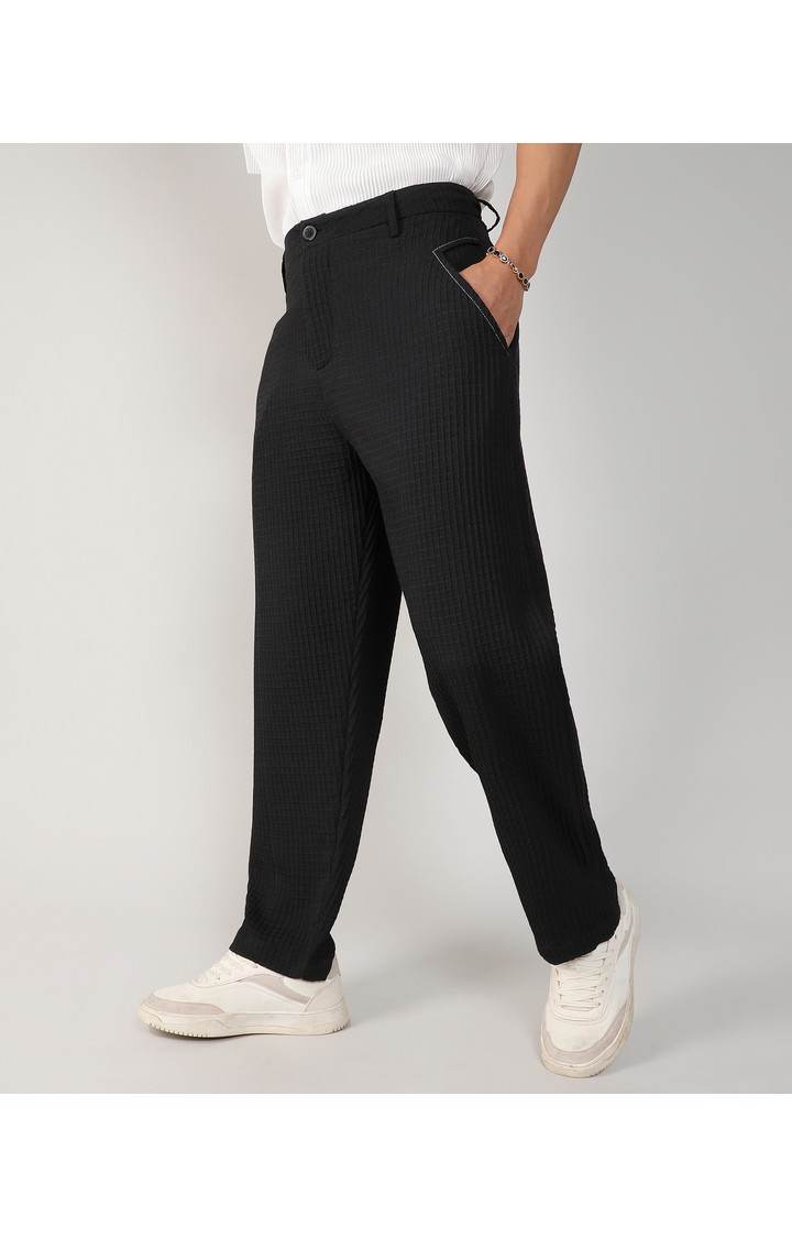 Men's Onyx Black Trousers
