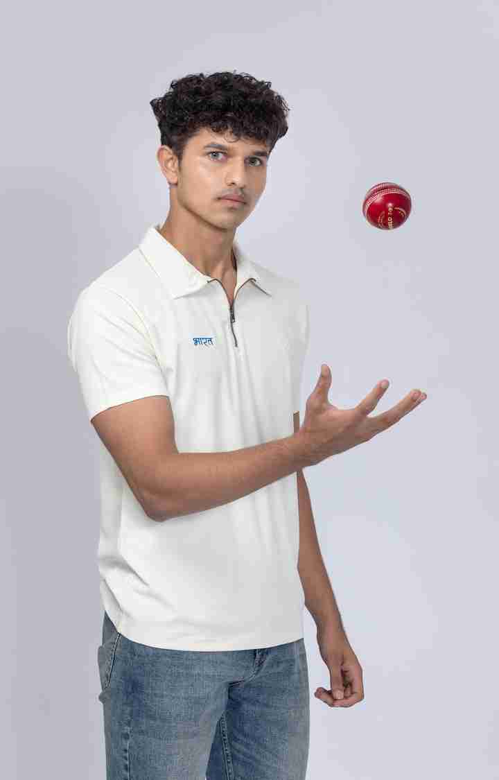 Oyster White Polo T-shirt -World Cup Edition Fan Merchandise