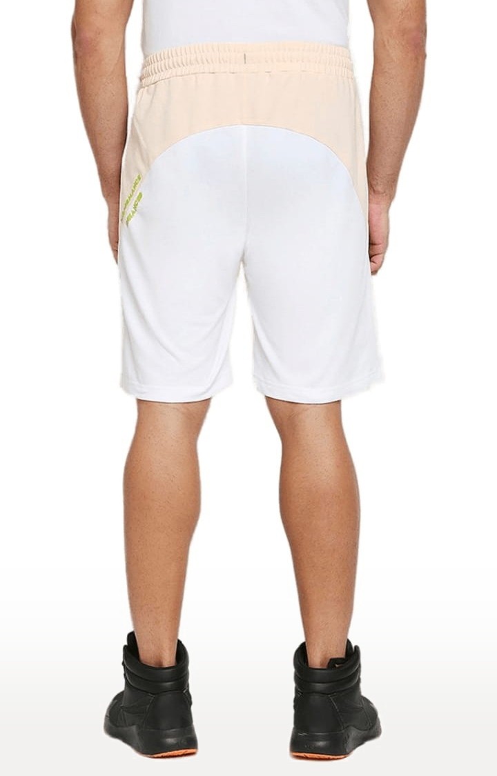 Men's Pink Cotton Colourblocked Short