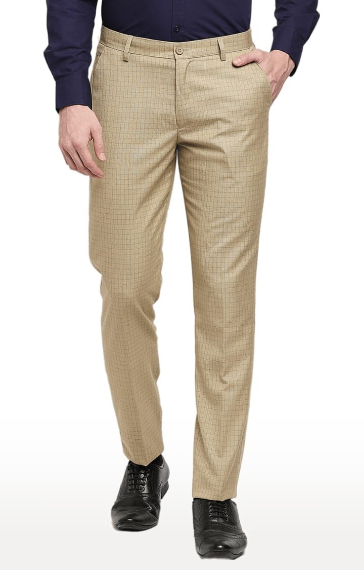 Cream Color Solid Men Polyester Formal Trouser at Rs 330 in Bhilwara | ID:  26334235233