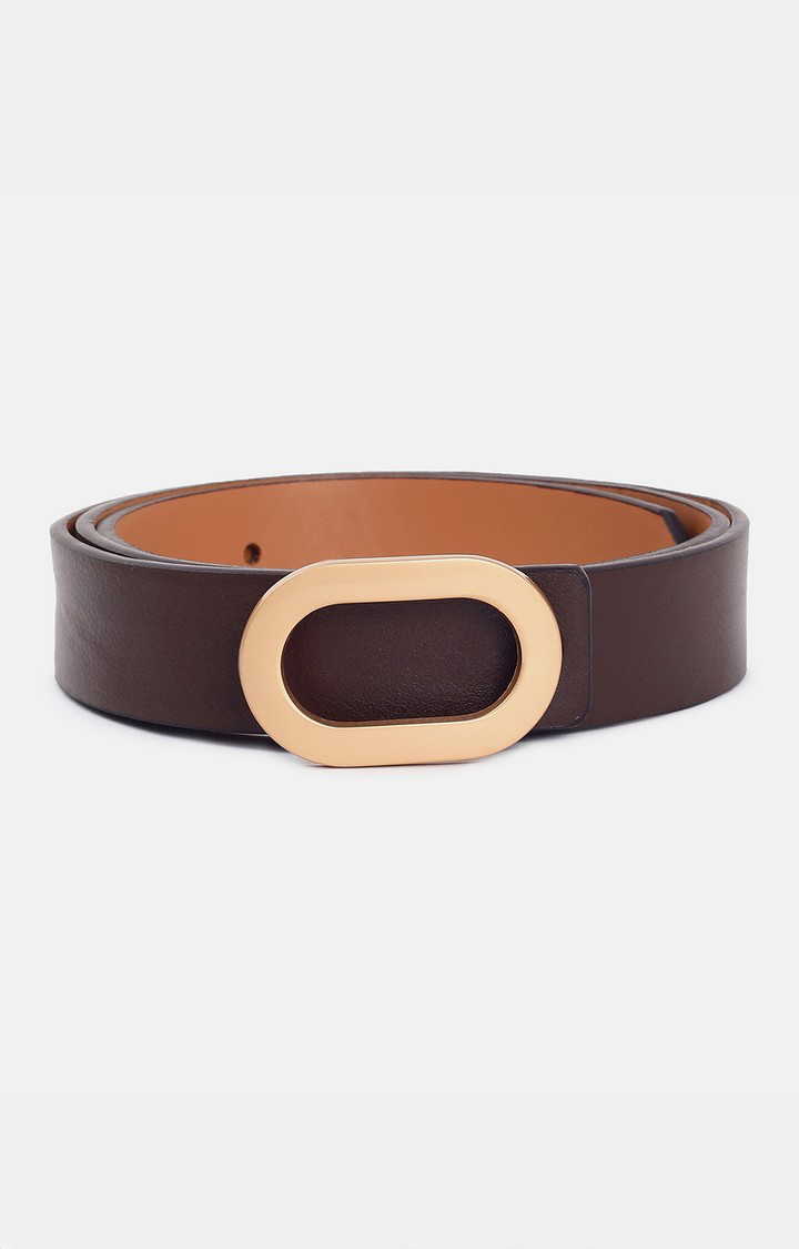 Haute Sauce By Campus Sutra Brown Solid Single Clothing Accessory