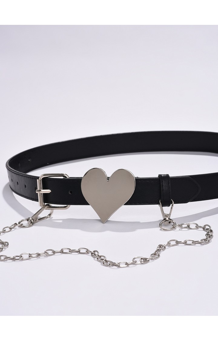 Haute Sauce By Campus Sutra Black Solid Single Clothing Accessory