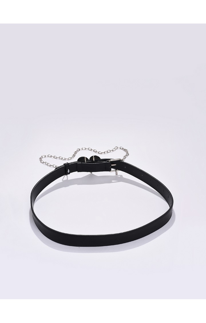 Haute Sauce By Campus Sutra Black Solid Single Clothing Accessory