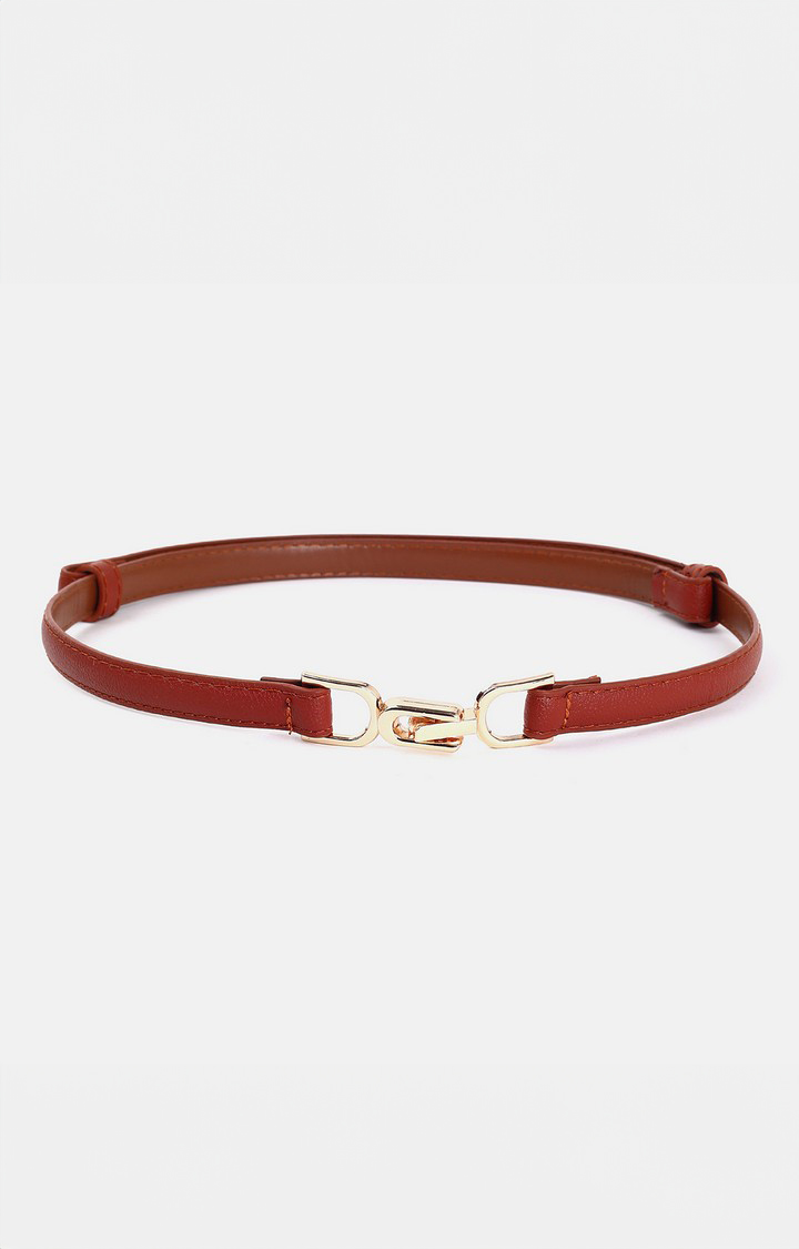 Haute Sauce By Campus Sutra Brown Textured Single Clothing Accessory