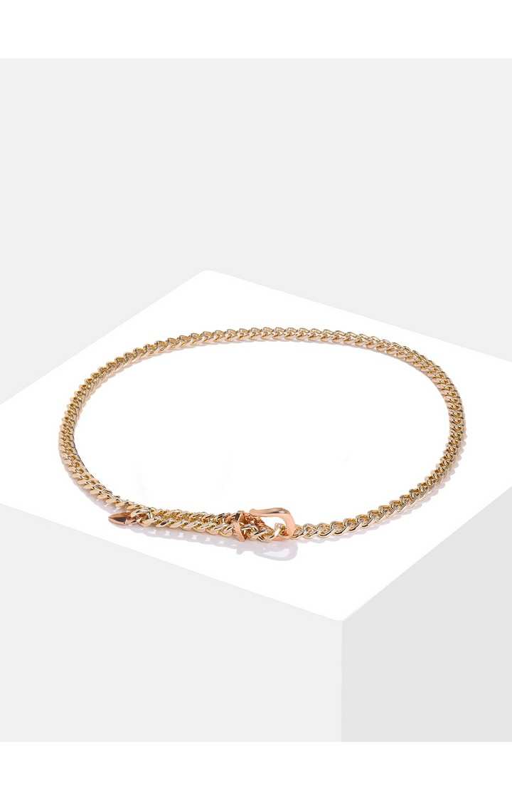Haute Sauce By Campus Sutra Gold Textured Single Clothing Accessory