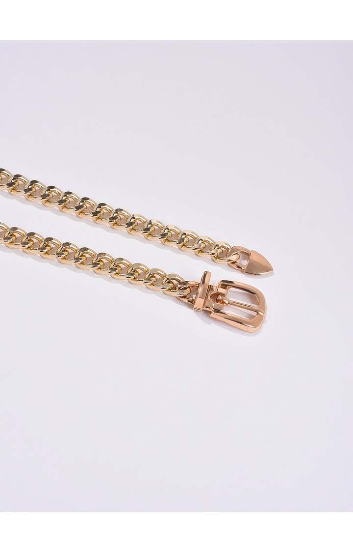 Haute Sauce By Campus Sutra Gold Textured Single Clothing Accessory
