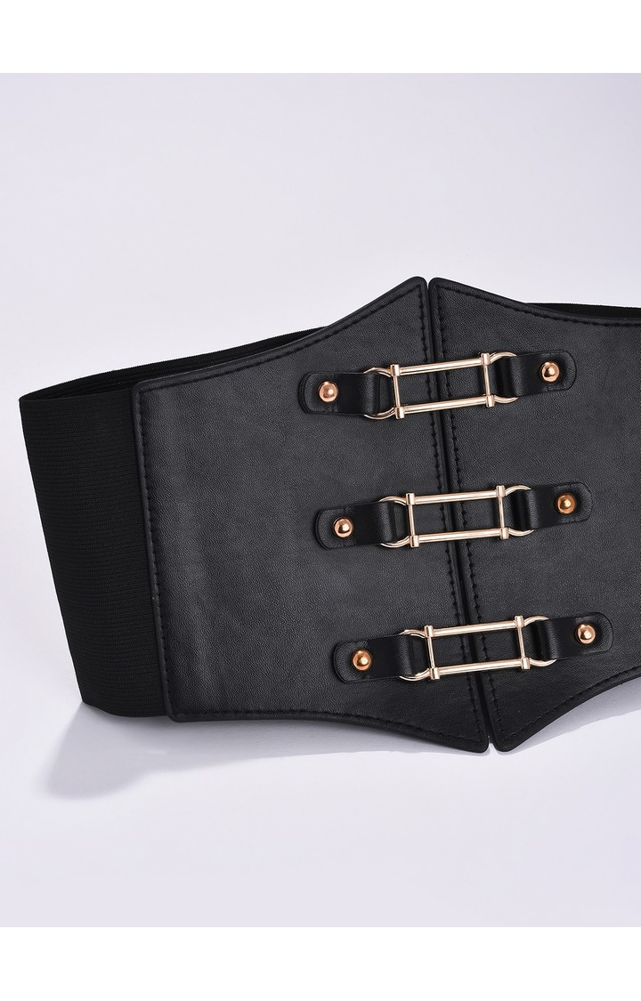 Haute Sauce By Campus Sutra Black Solid Single Clothing Accessory