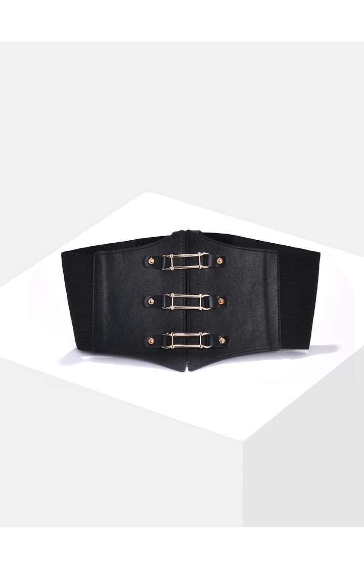 Haute Sauce By Campus Sutra Black Solid Single Clothing Accessory