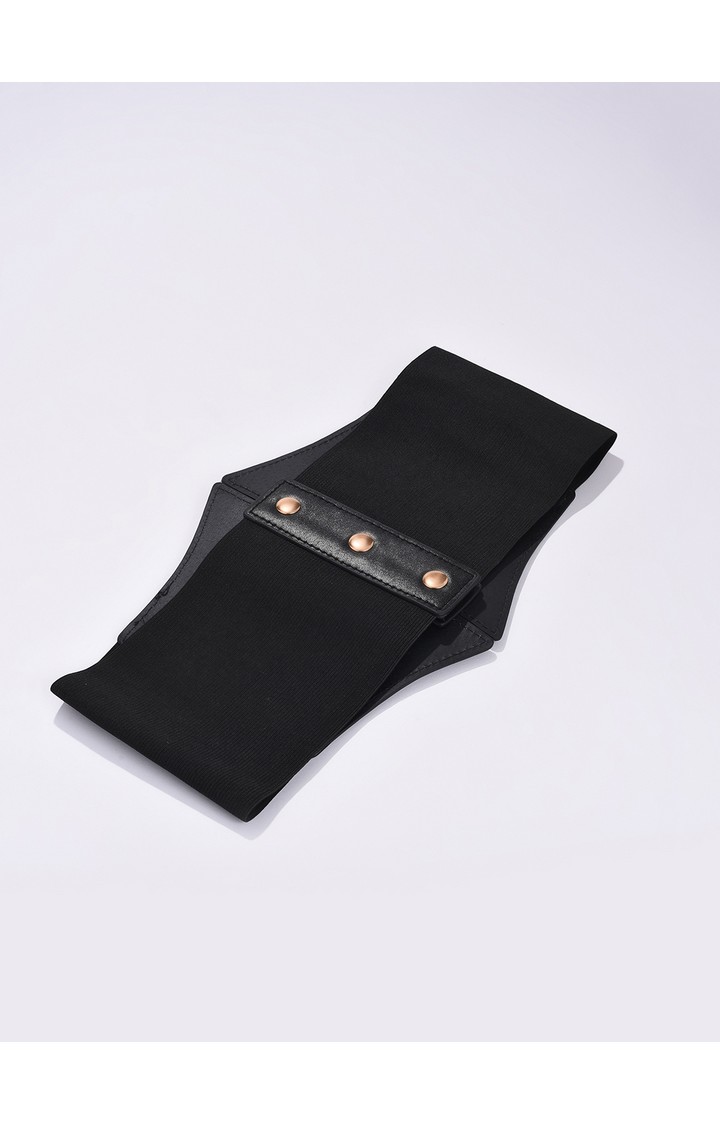 Haute Sauce By Campus Sutra Black Solid Single Clothing Accessory