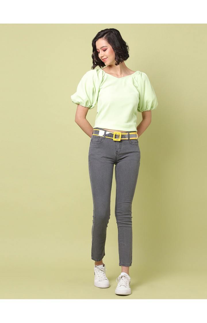 Haute Sauce By Campus Sutra Yellow Solid Single Clothing Accessory