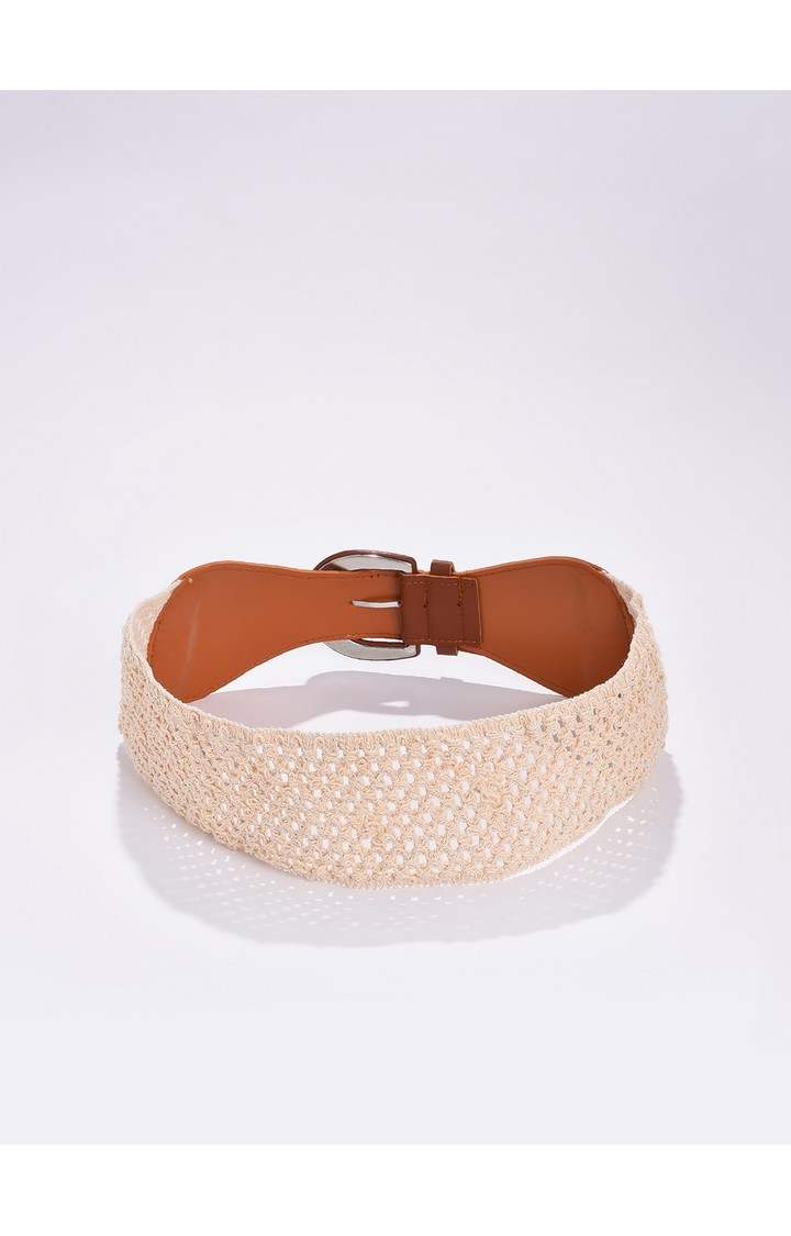 Haute Sauce By Campus Sutra Brown Textured Single Clothing Accessory