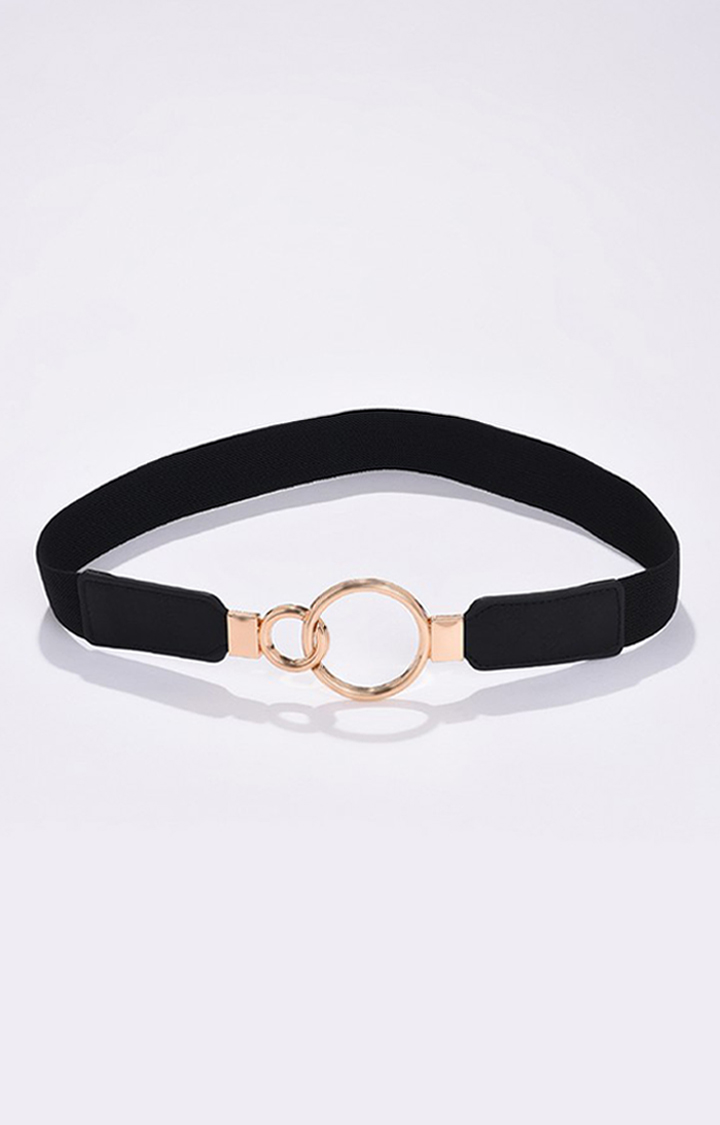 Haute Sauce By Campus Sutra Black Woven Design Single Clothing Accessory