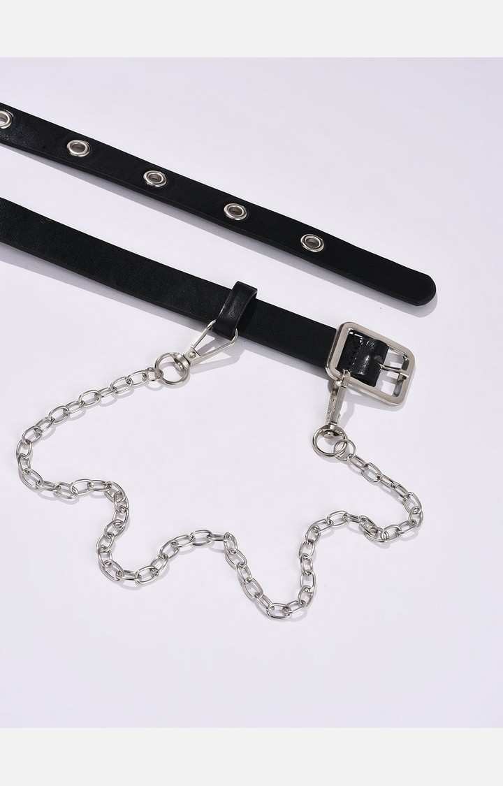 Haute Sauce By Campus Sutra Black Solid Single Clothing Accessory