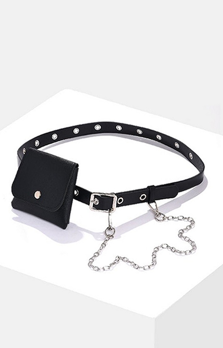 Haute Sauce By Campus Sutra Black Solid Single Clothing Accessory