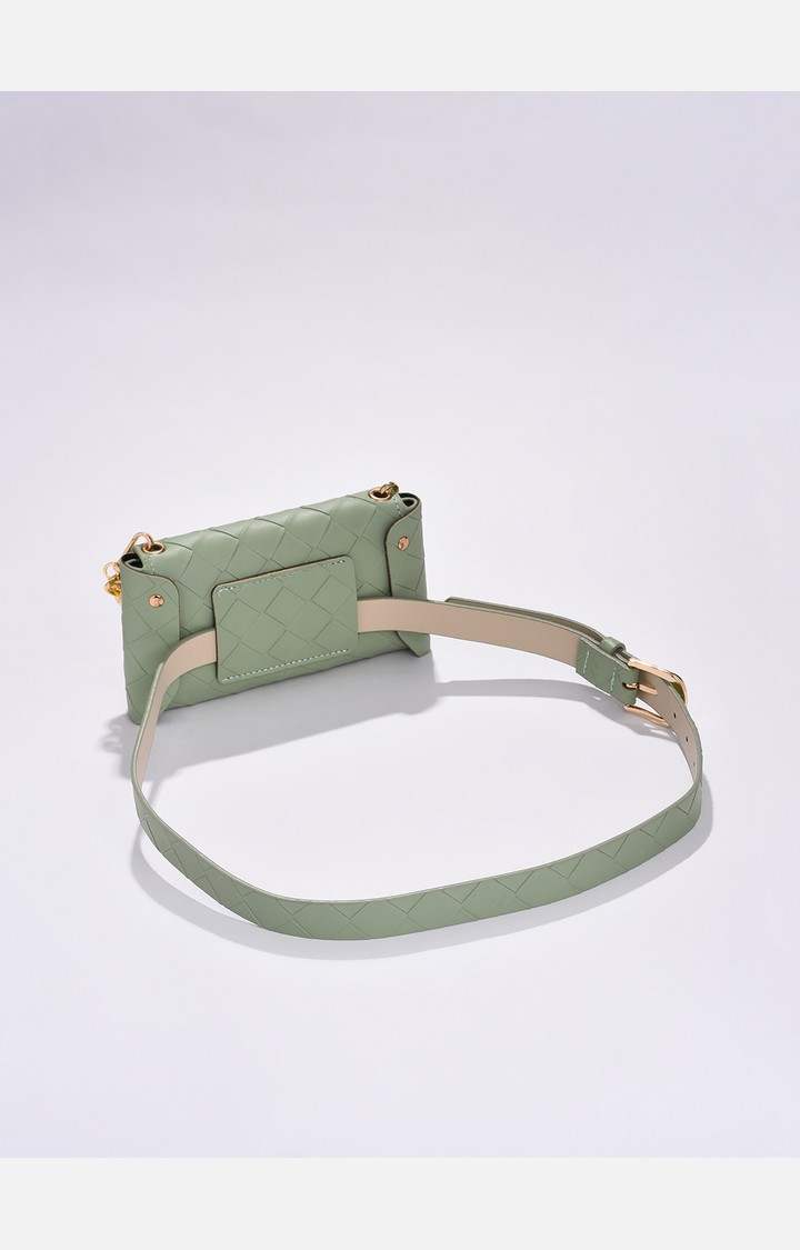 Haute Sauce By Campus Sutra Green Solid Single Clothing Accessory