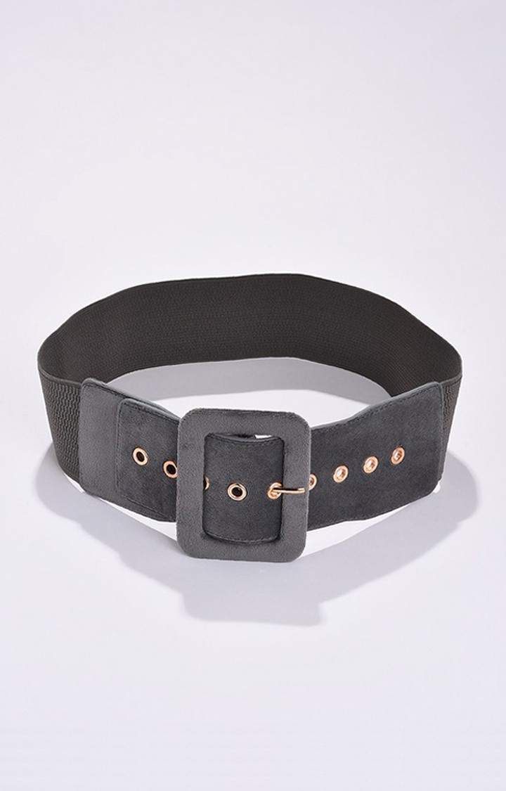Haute Sauce By Campus Sutra Grey Solid Single Clothing Accessory