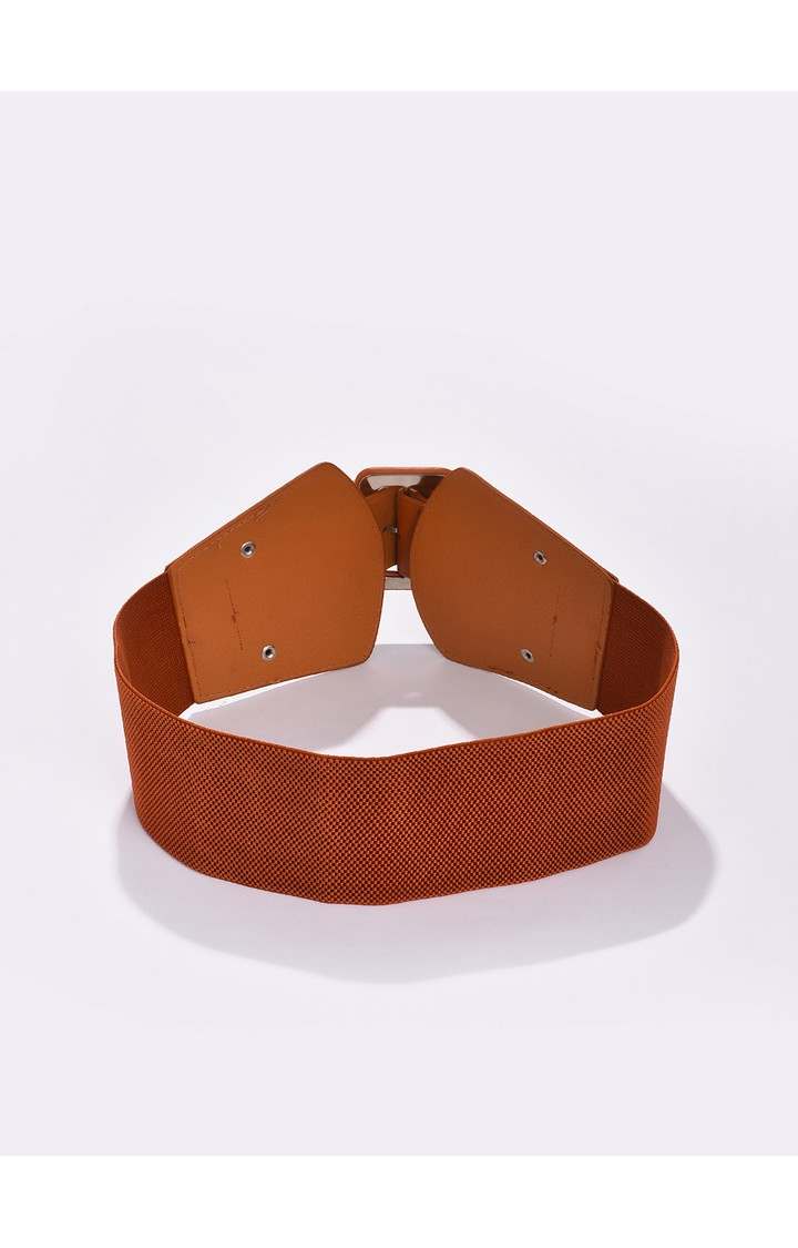 Haute Sauce By Campus Sutra Brown Solid Single Clothing Accessory