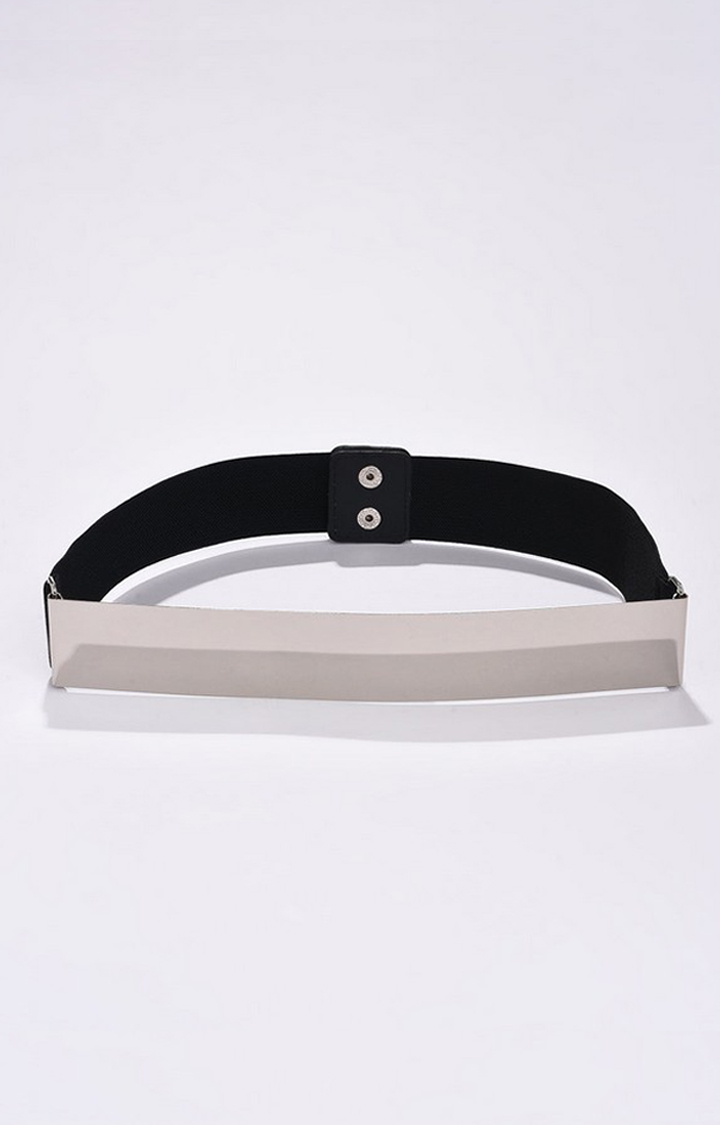 Haute Sauce By Campus Sutra Silver Solid Single Clothing Accessory