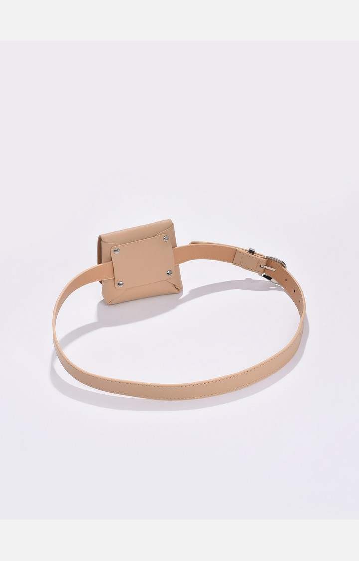 Haute Sauce By Campus Sutra Beige Solid Single Clothing Accessory