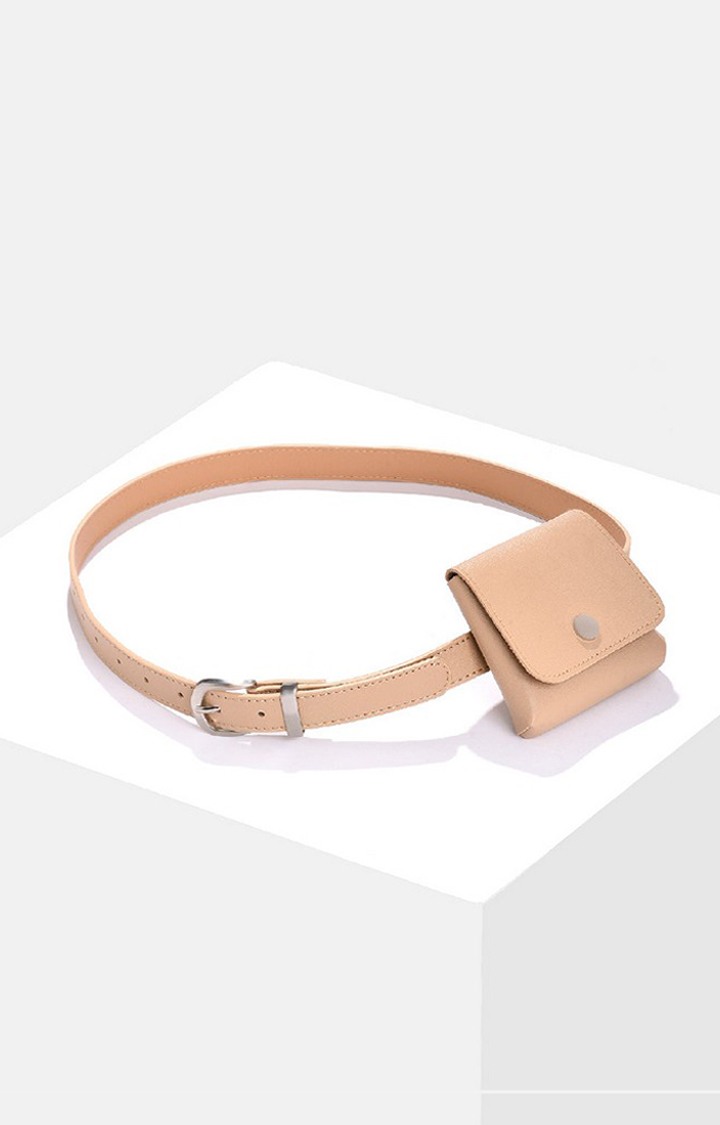 Haute Sauce By Campus Sutra Beige Solid Single Clothing Accessory