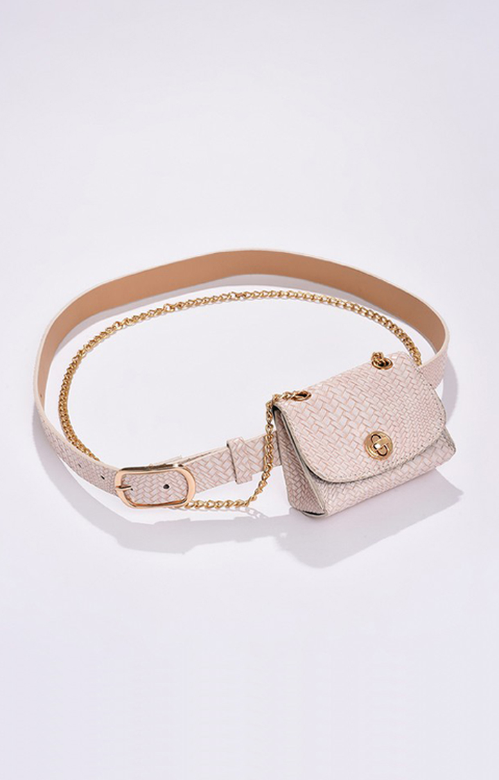 Haute Sauce By Campus Sutra White Solid Single Clothing Accessory