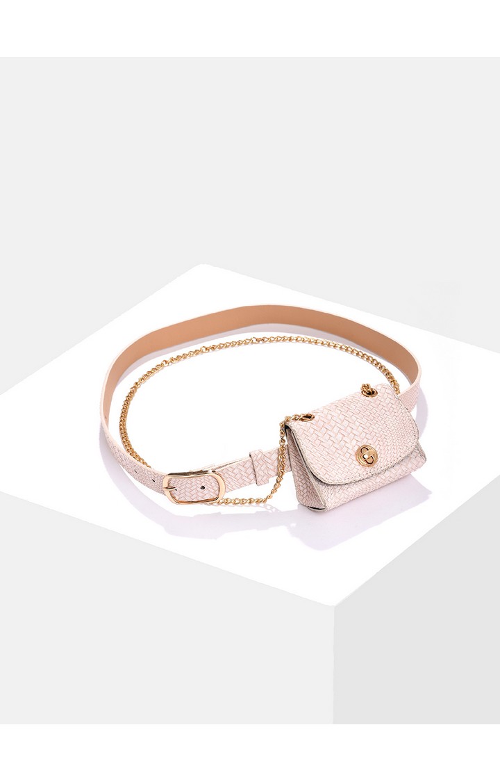 Haute Sauce By Campus Sutra White Solid Single Clothing Accessory