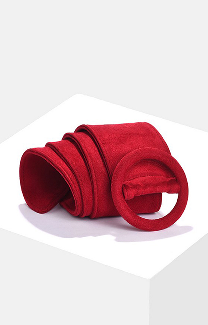 Haute Sauce By Campus Sutra Red Solid Single Clothing Accessory