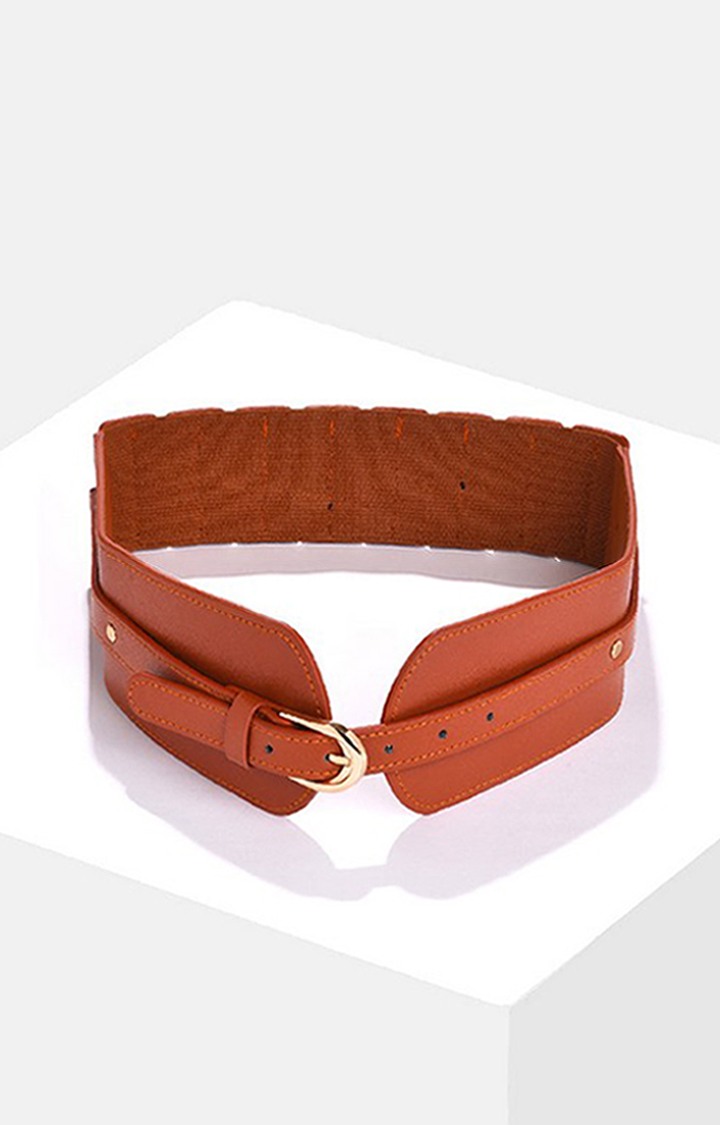 Haute Sauce By Campus Sutra Brown Solid Single Clothing Accessory