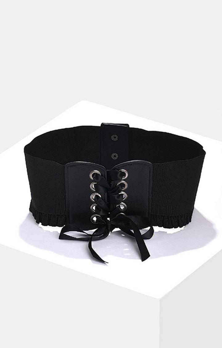 Haute Sauce By Campus Sutra Black Solid Single Clothing Accessory