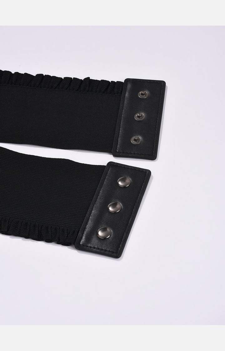 Haute Sauce By Campus Sutra Black Solid Single Clothing Accessory