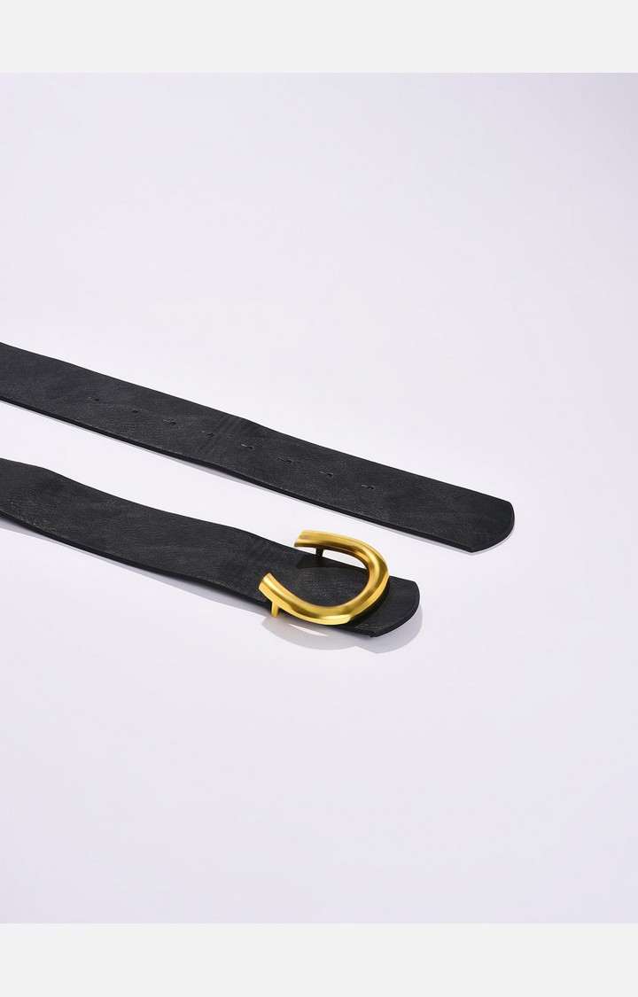 Haute Sauce By Campus Sutra Black Solid Single Clothing Accessory