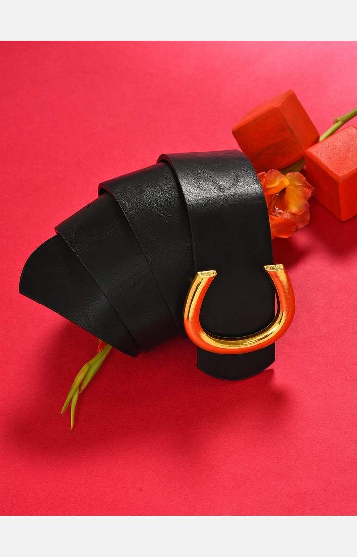 Haute Sauce By Campus Sutra Black Solid Single Clothing Accessory